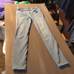 American eagle high waisted light blue jeggings